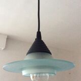 Waterfall chandelier 3 saucers in glass paste 70s-80s
