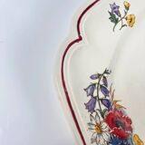 Large "Agreste" dish from Sarreguemines, early 20th century.