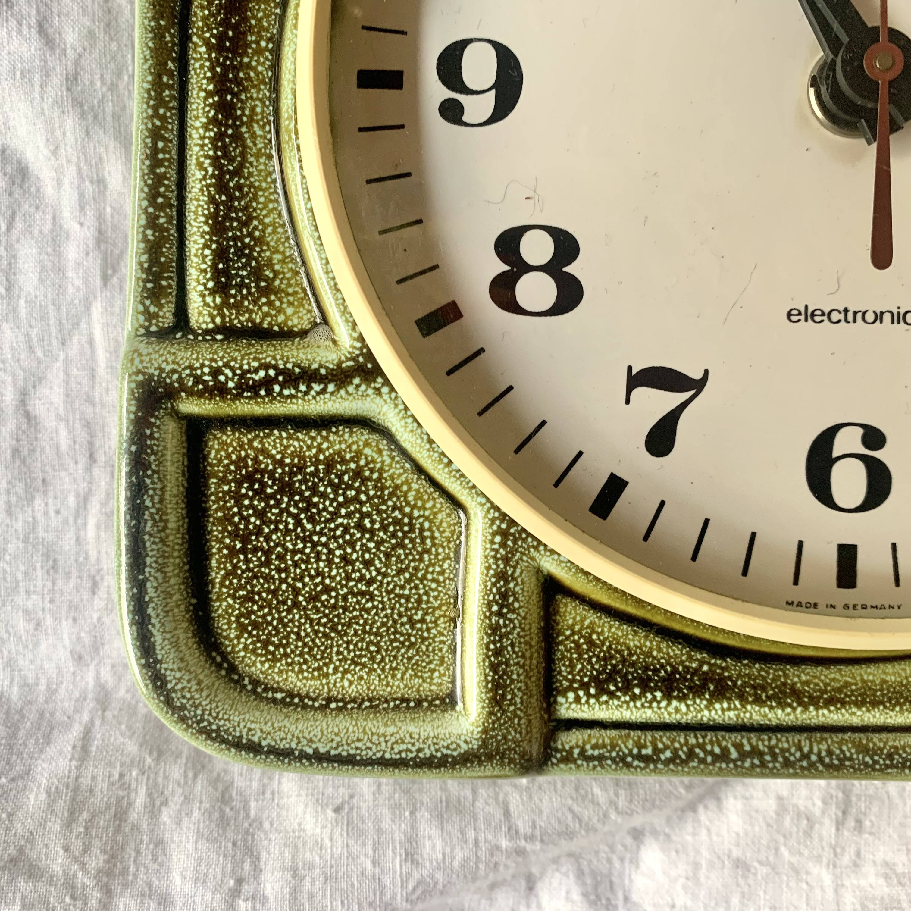Antique Baduf ceramic wall clock - Made in Germany