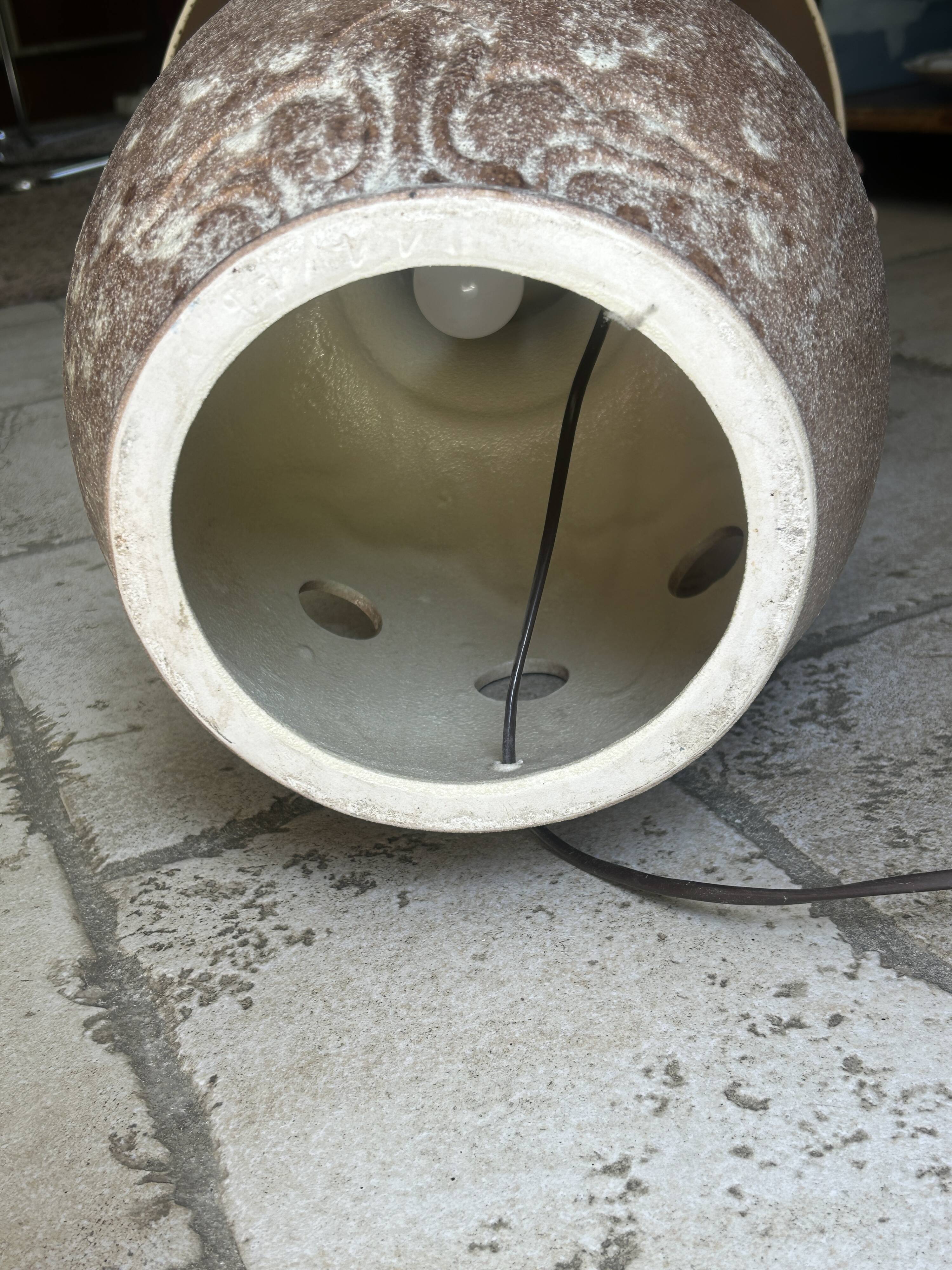 1970s ceramic sun lamp