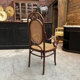 Thonet n°17 curved wooden armchair