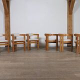 Pigreco Dining Chairs By Afra & Tobia Scarpa With Bentwood Frames, Set Of S