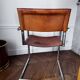 4 Matteo Grassi cantilever chairs in cognac leather