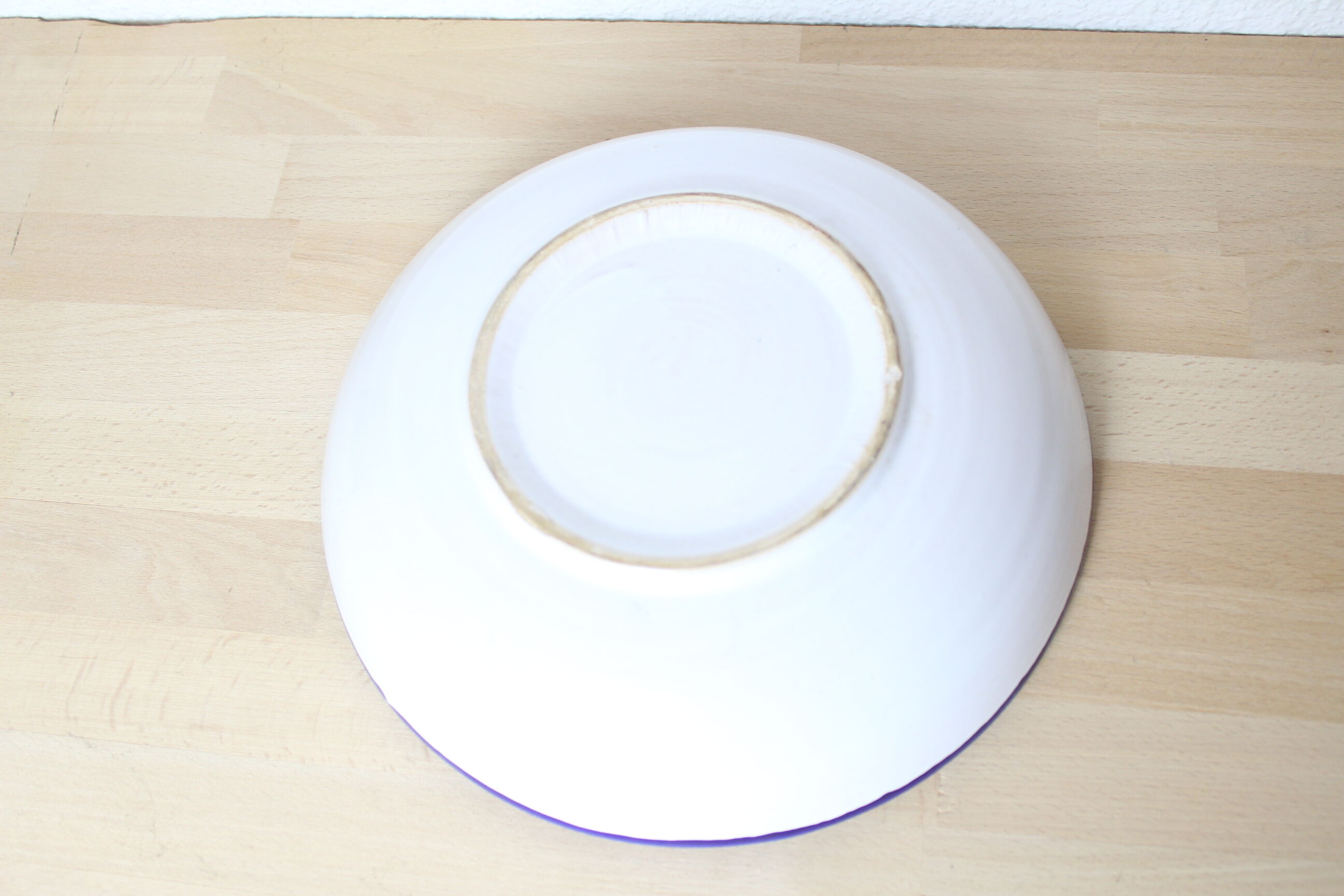 Cut or empty pocket ceramic fish, blue