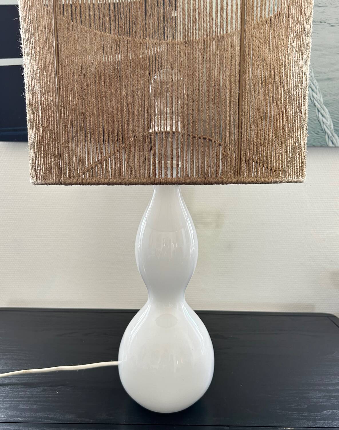 Pair of blown glass lamp bases