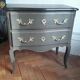 Commode patiné style Louis XV 2 tiroirs