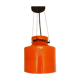 Suspension structure ondulée en verre orange 1970s