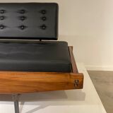 Black skai sofa