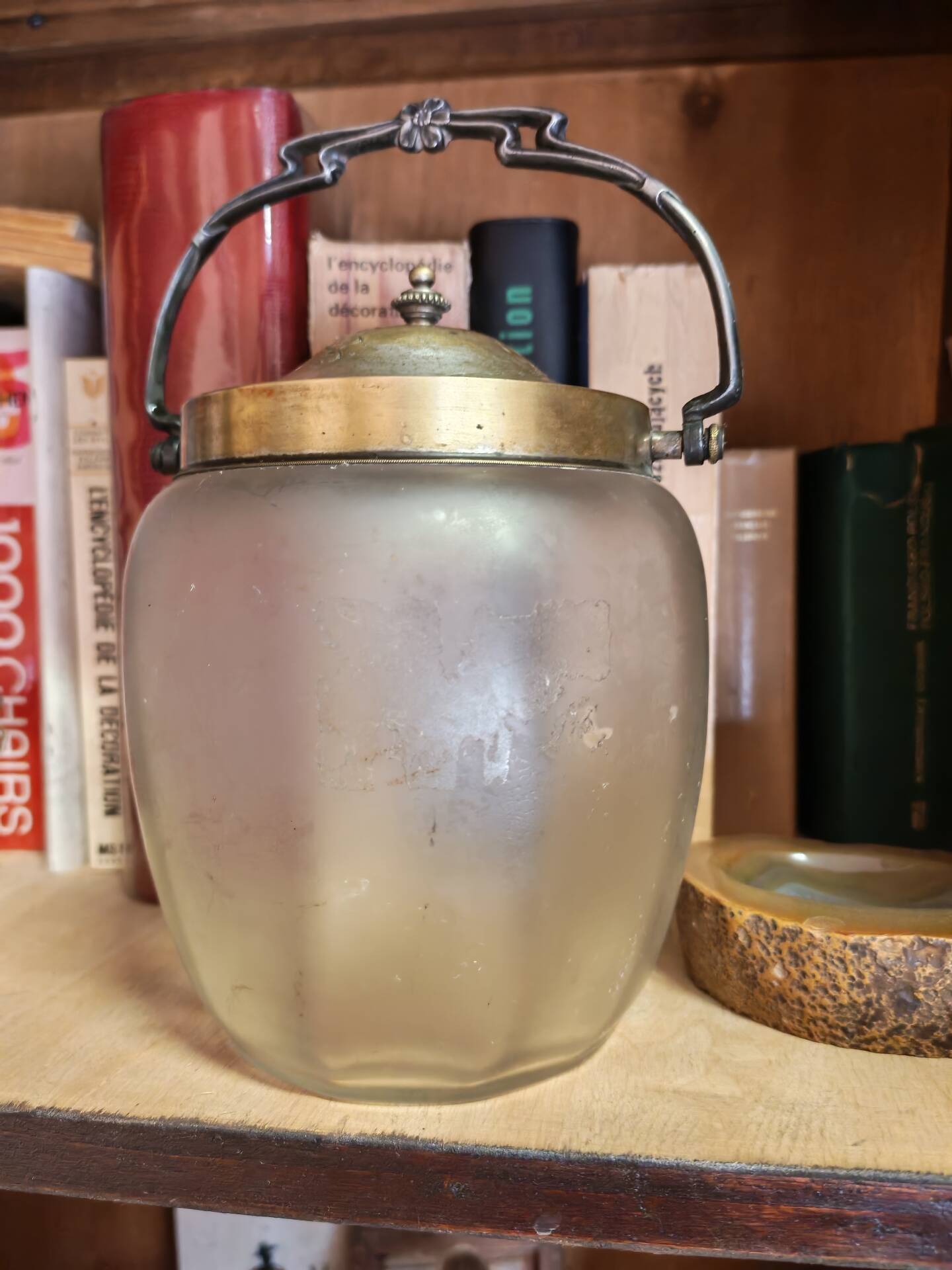 Antique Art Deco biscuit barrel