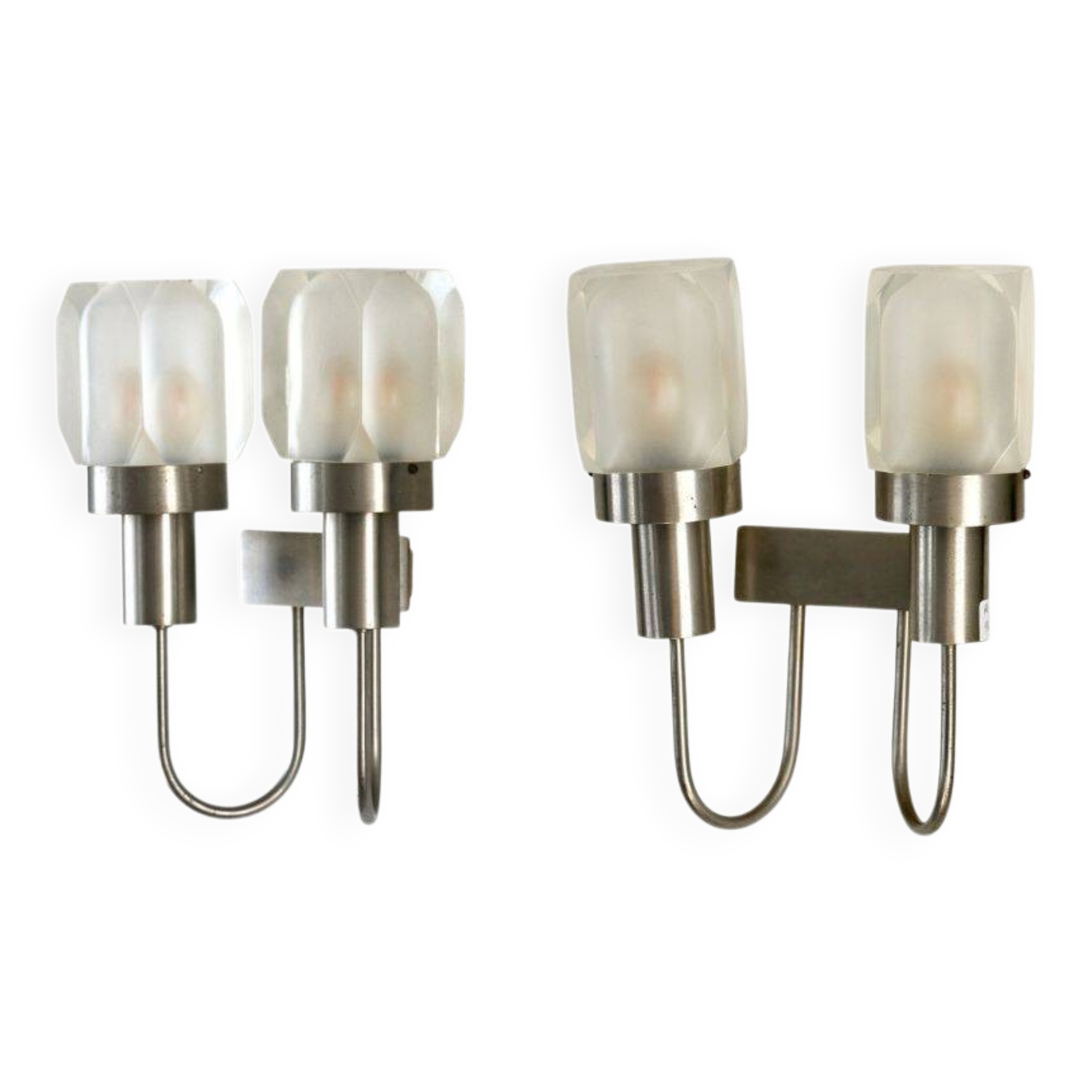 A pair of wall lights, Gaetano Missaglia, Italy 1960s.
