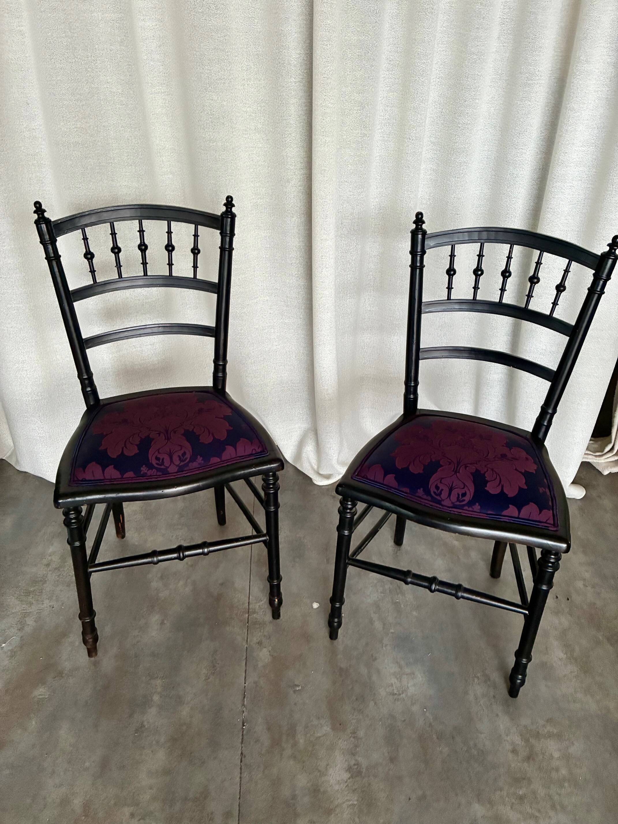 Paire de chaise Napoléon III