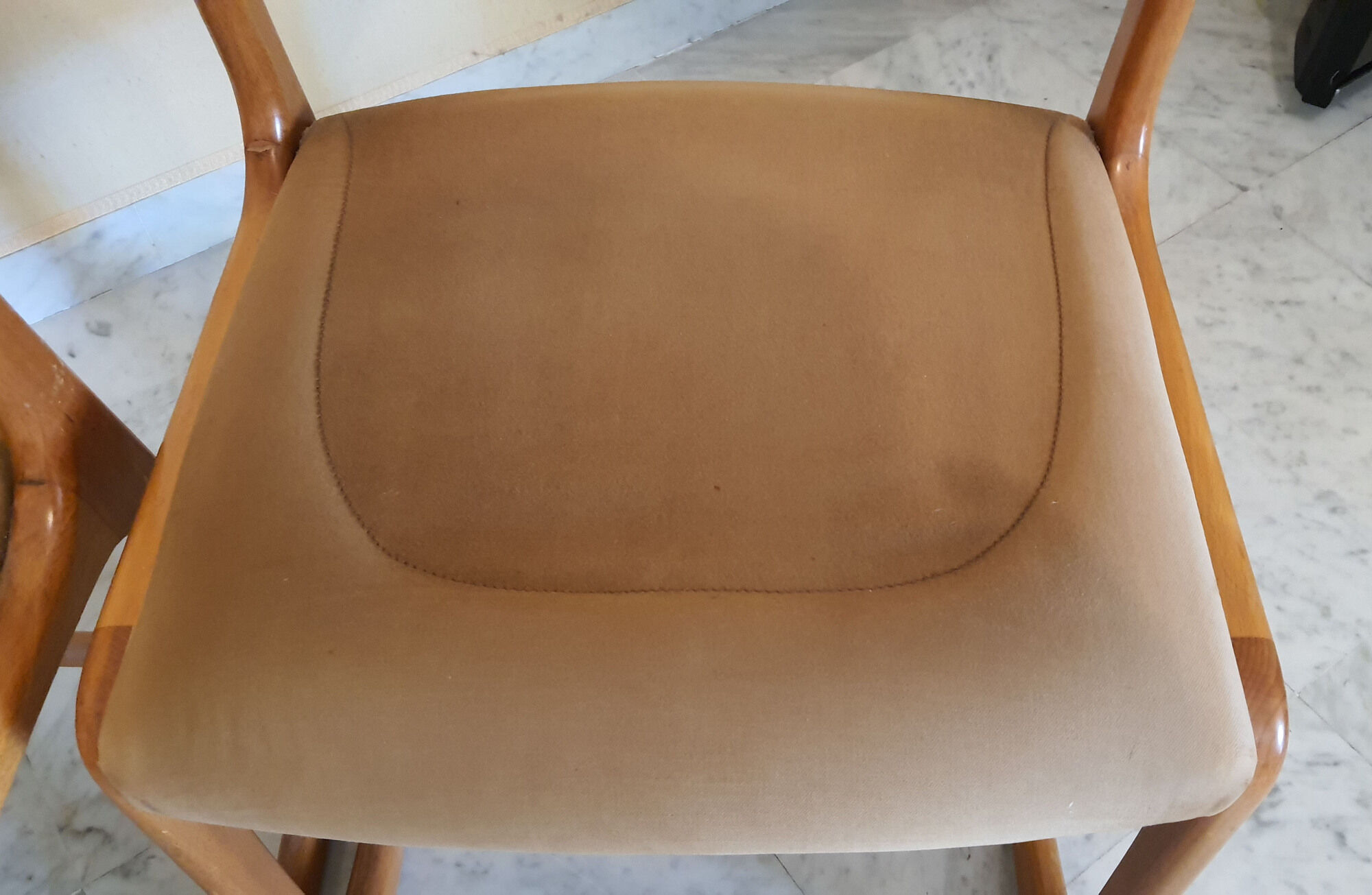 3 chairs Baumann Sled 1960 original fabric