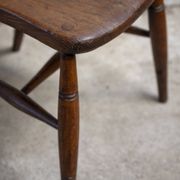 Early Charles Gibbons Windsor Chair in Elm, 1889 High Wycombe