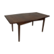 Scandinavian dining table in hexagonal rosewood 1960