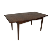 Scandinavian dining table in hexagonal rosewood 1960