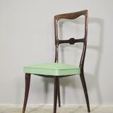 Set of 4 beech wood chairs from the 1950s