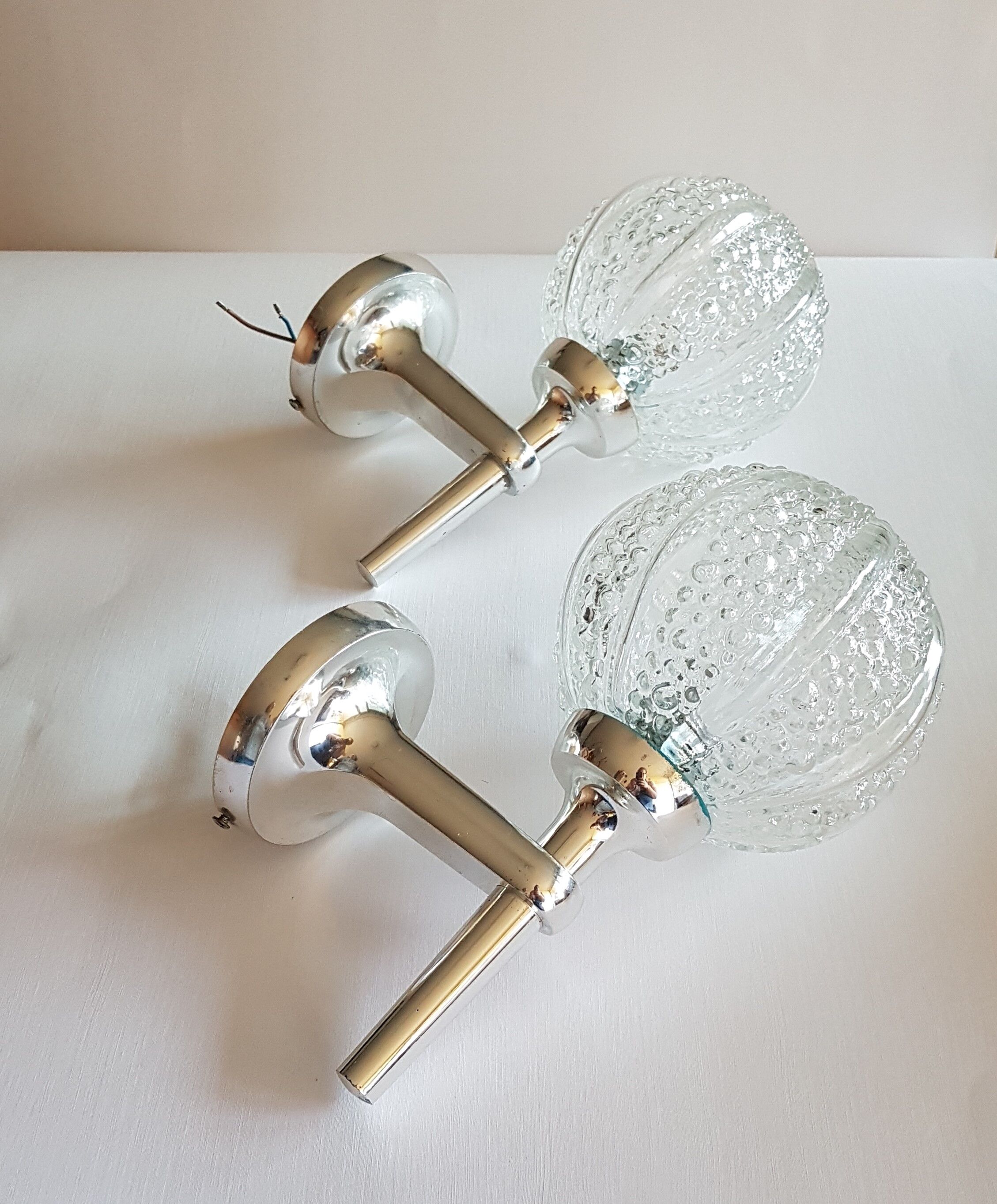 Paire d'appliques vintage