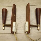 Set of two wall lamps, Danish design, 1970s, production: Denmark