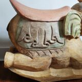 Rocking elephant, indian work, 65 x 67 cm