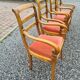 Louis Philippe style armchairs in cherry set of 4