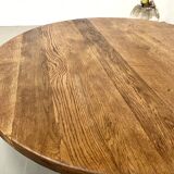 Circular oak coffee table, circa 1950
