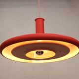 Pink Fog & Morup Optima vintage pendant lamp: Hans Due design, Denmark 1970