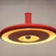 Pink Fog & Morup Optima vintage pendant lamp: Hans Due design, Denmark 1970