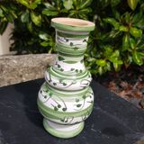 Small green ceramic vase
