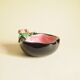 Black and Pink Ceramic Tomato Bowls — Keramos Sèvres, Mid-Century
