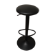 Bar stool seated leather and foot metal