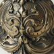Pair of Antique Flambeaux Candlesticks/Baroque Style, Rocaille. In gilded bronze. 19th century