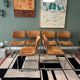 6 chaises Cantilever