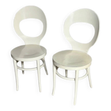 Pair of Baumann chairs, Mouette model, vintage 1960