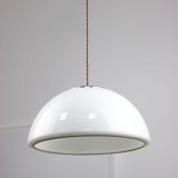 Space-age White Pendant by Luigi Massoni for Guzzini, 1960s