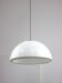 Space-age White Pendant by Luigi Massoni for Guzzini, 1960s