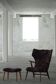 Madsen & Schubell, accent chair and stool in teak, reupholstered, 1950s