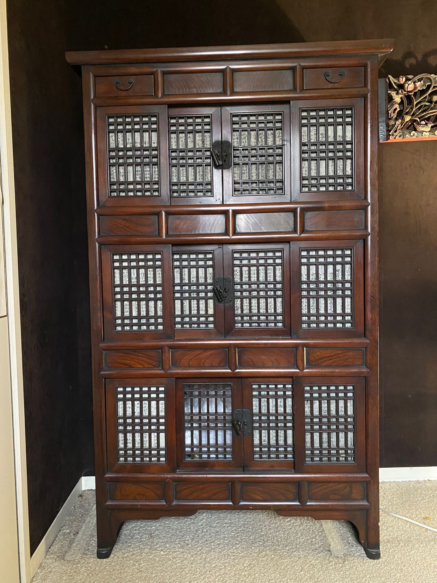 Ethnic storage cabinet