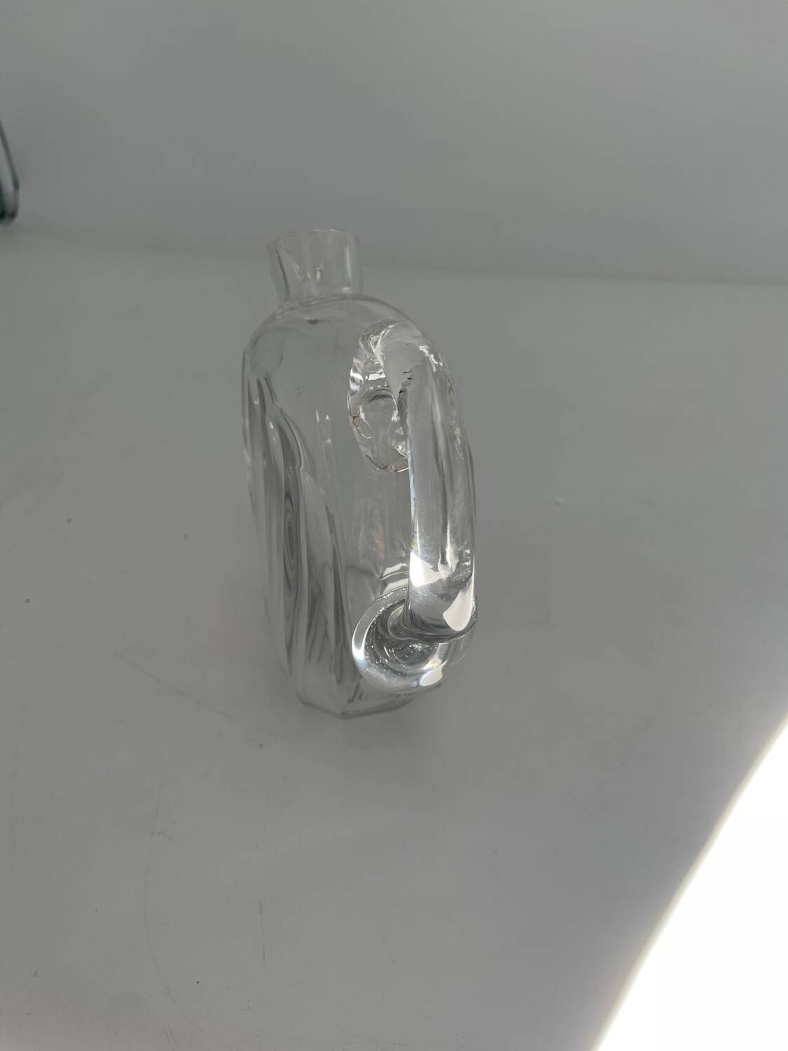 Baccarat, Jacques Adnet cognac carafe in crystal without a stopper.