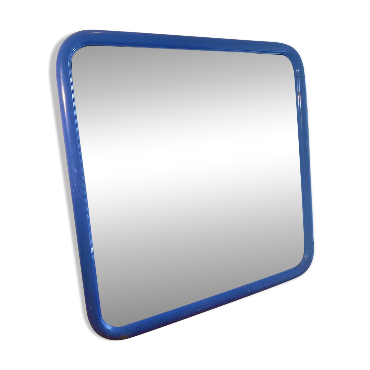 Miroir IKEA vintage acier tubulaire bleu