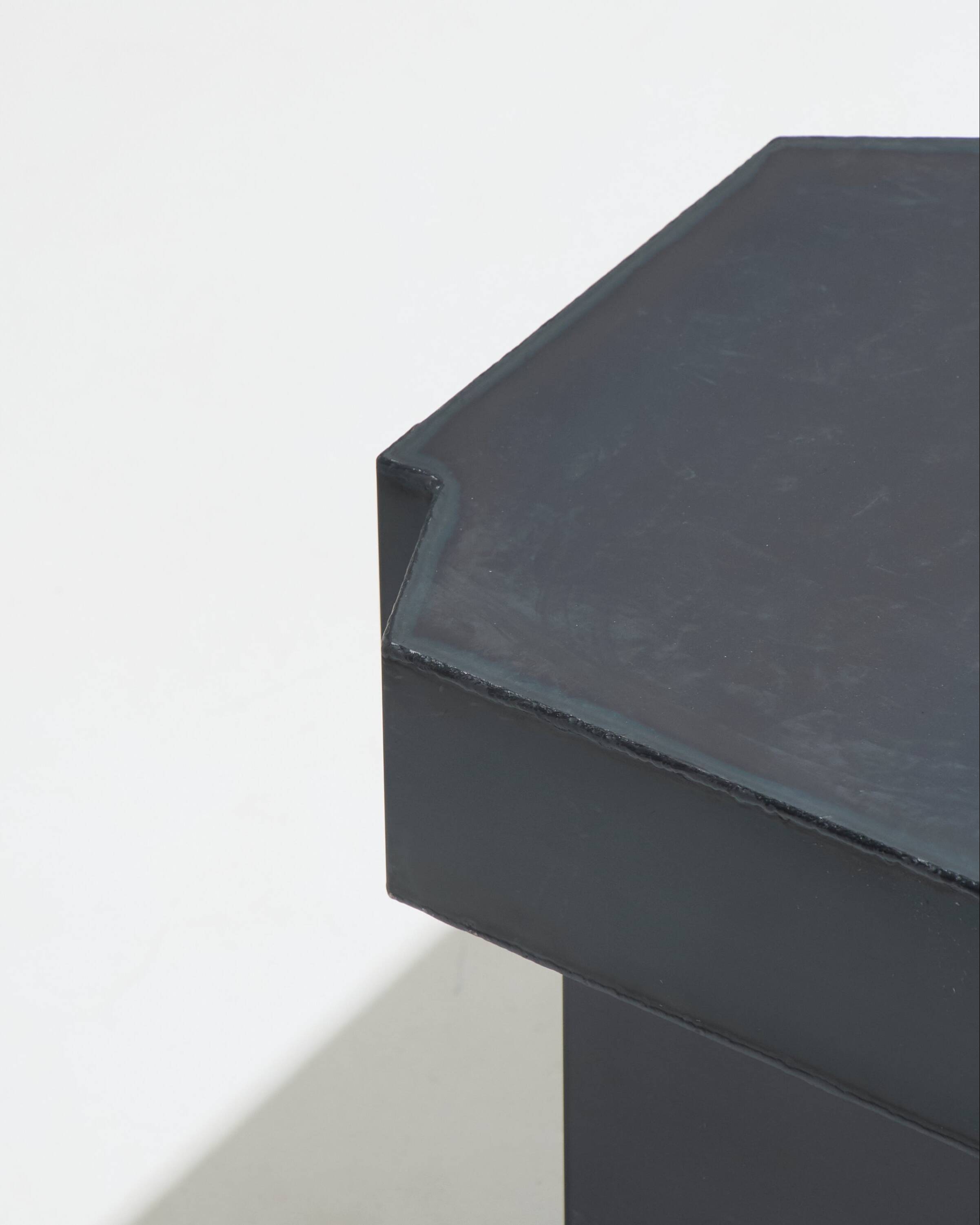Funki raw steel stool