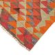 Turkish Handwoven Vintage Herki Kilim 86 cm x 326 cm
