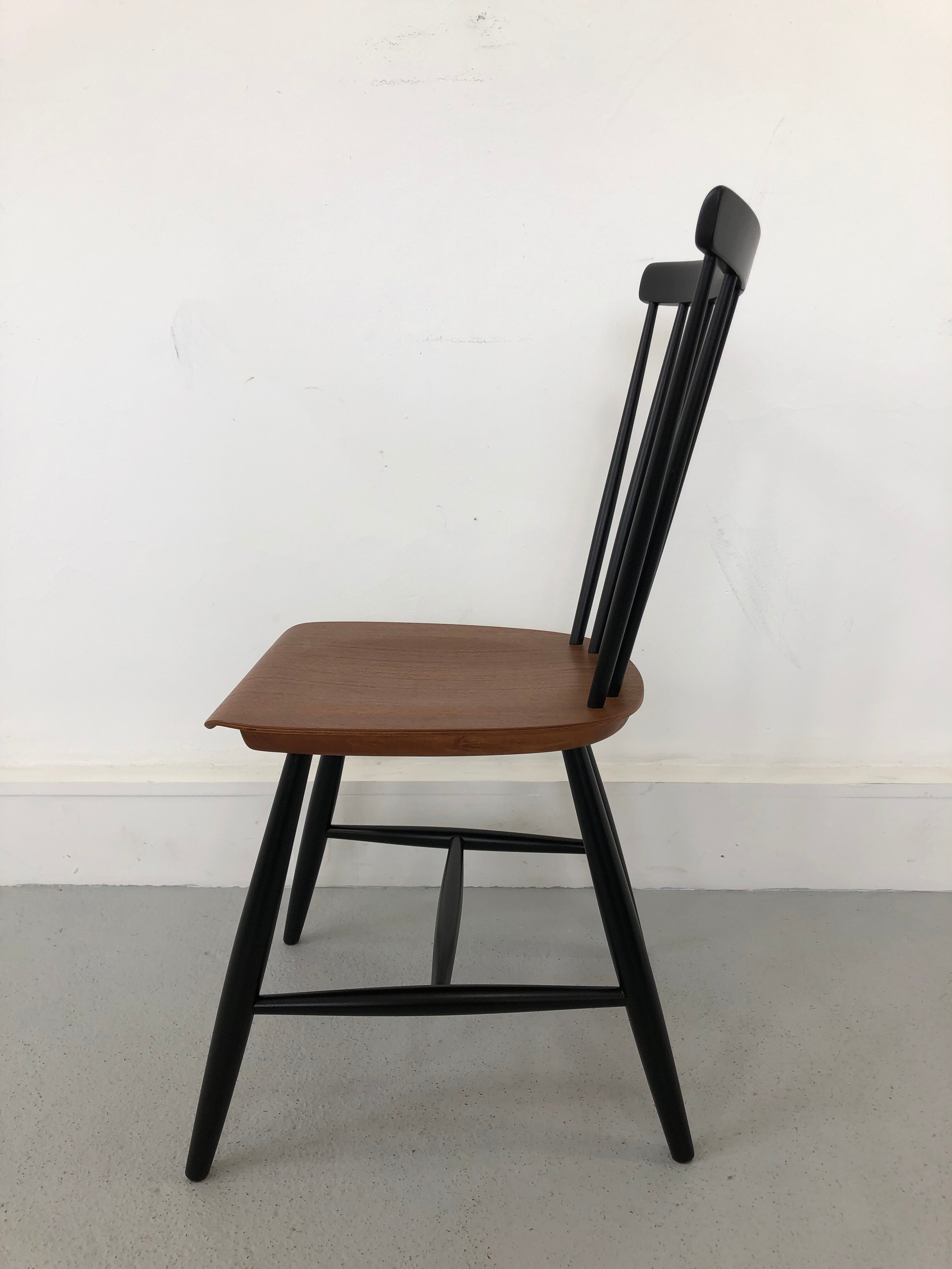 Swedish Teak Chairs by S. E. Fryklund for Hagafors, 1960s, Set of 4