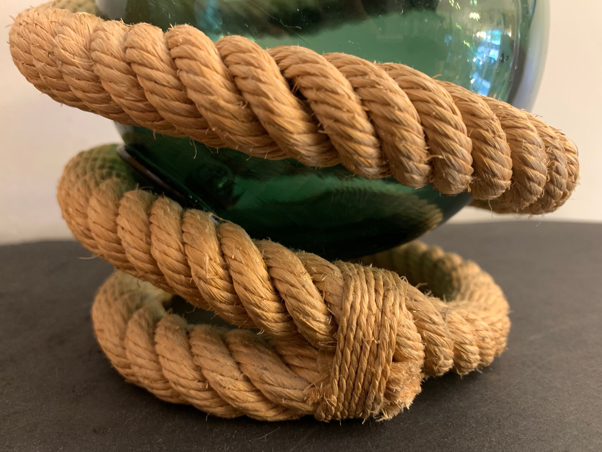 Rope lamp, handmade in the 70s