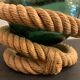 Rope lamp, handmade in the 70s