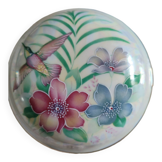 Bonbonnière nacré porcelaine Limoges Thierry Lainé