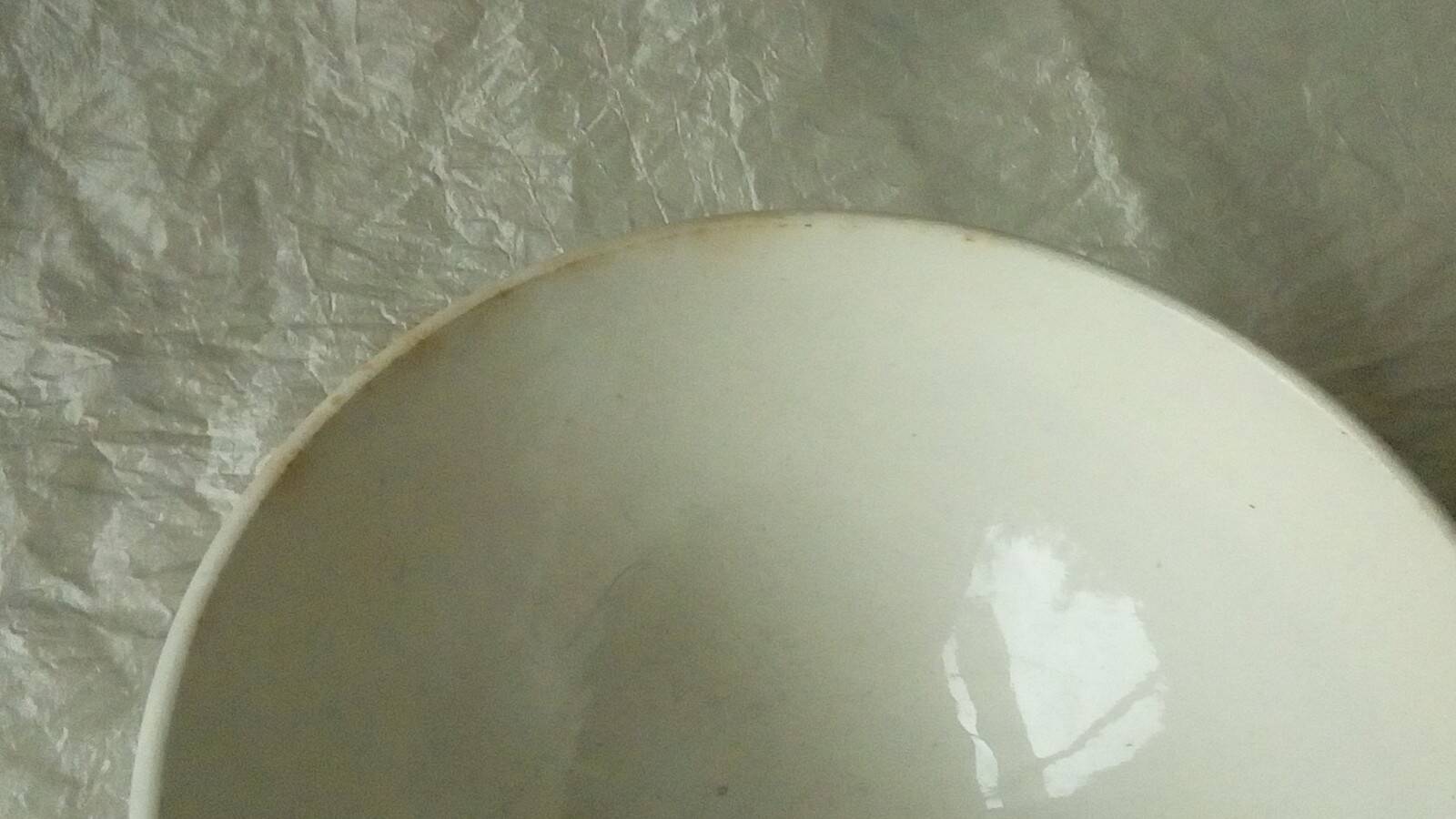 Antique Sarreguemines Digoin earthenware bowl, Janine pattern