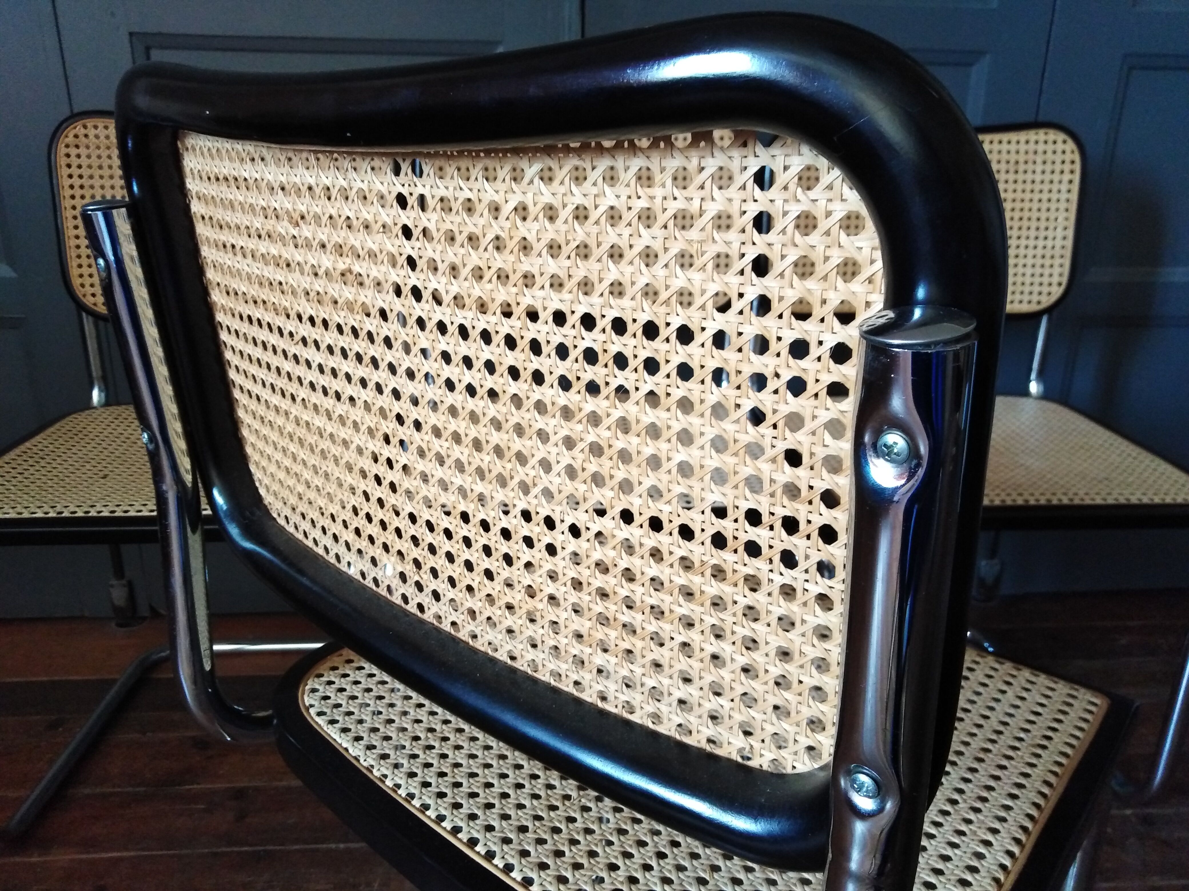 4 chairs Marcel Breuer B32 Cesca 1970