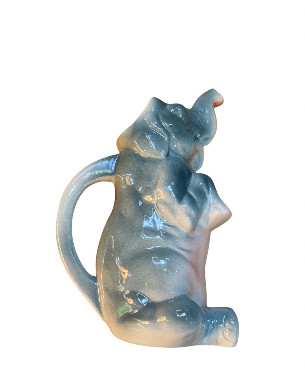 Pitcher in slurry zoomorph elephant 1950