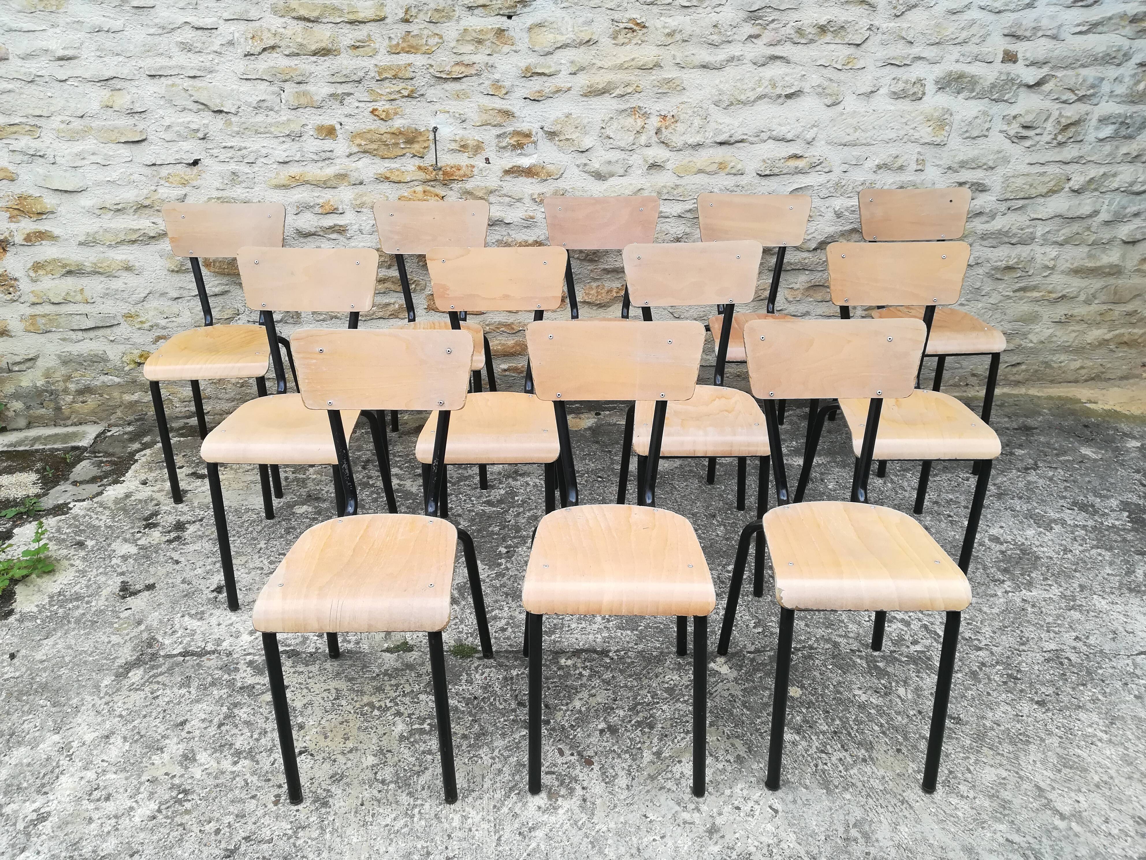 Vintage school chairs