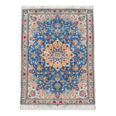 Tapis Persan Nain Iran Laine Et Soie "fait Main - 0.85 X 1.29 Mètres